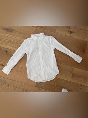 Crewcuts White Long-Sleeve Button-Up Shirt